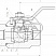 Кран шаровой разборный двухсоставной муфтовый Dn10 Pn25 09Г2С 11лс45п