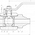 Кран шаровой разборный трехсоставной под приварку Dn40 Pn40 12Х18Н10Т 11нж45п